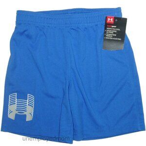 Under Armour Shorts Boys Athletic 3D UA Logo BTS Sports HeatGear